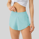 Women's FreeRUN High Waist Lined Shorts with Zipper Pockets