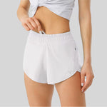 Women's FreeRUN High Waist Lined Shorts with Zipper Pockets